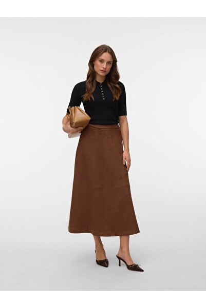 Vero Moda A-Linien Rock VMJOSE Hohe Taille Langer Rock