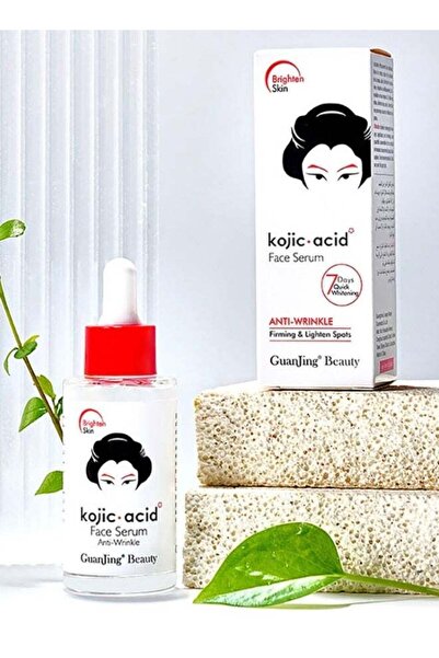 GuanJing Beauty Kojic Acid Face Serum for Whitening Dark Spot Removal and Glo...