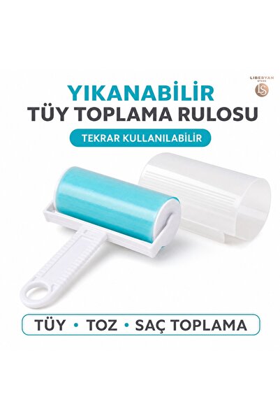 Yıkanabilir ve Yeniden Kullanılabilir Tüy Toplama Rulosu – Kedi Köpek Tüy Temizleyici