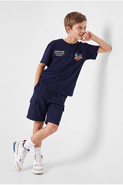 PAULMARK Boy's Crew Neck Oversize T-Shirt