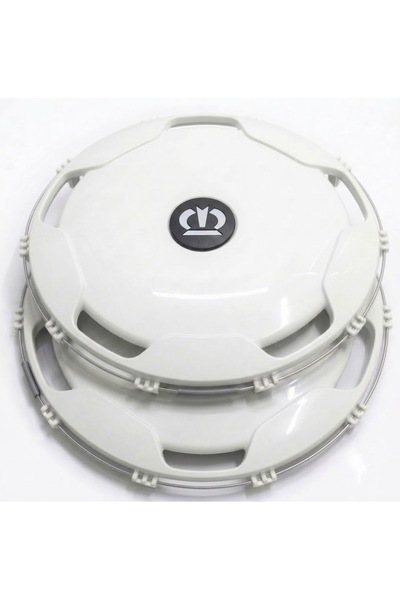 KRONE Capace plate pentru roți compatibile cu Krone, albe, 22.5, din plastic,...