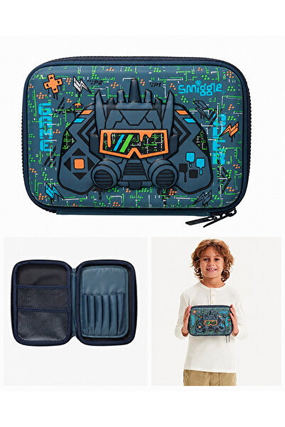 SMIGGLE Gri Robot Tasarimli Kalemlik