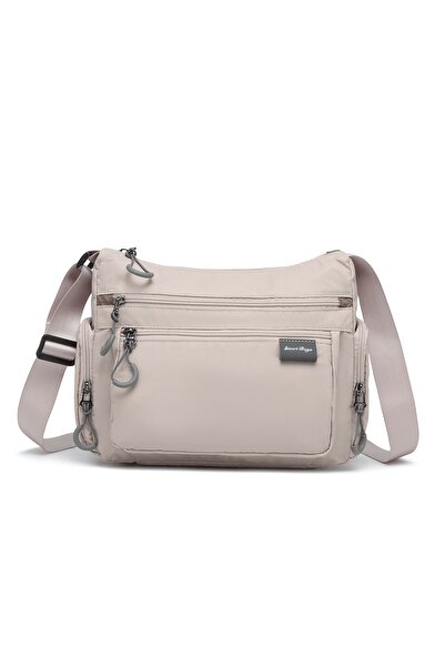 SMART BAGS Geantă de damă, bej, de mărime medie, cu buzunare multiple, imperm...