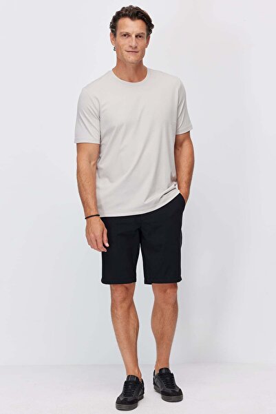 PAULMARK Erkek Beli Lastikli Jogger Şort