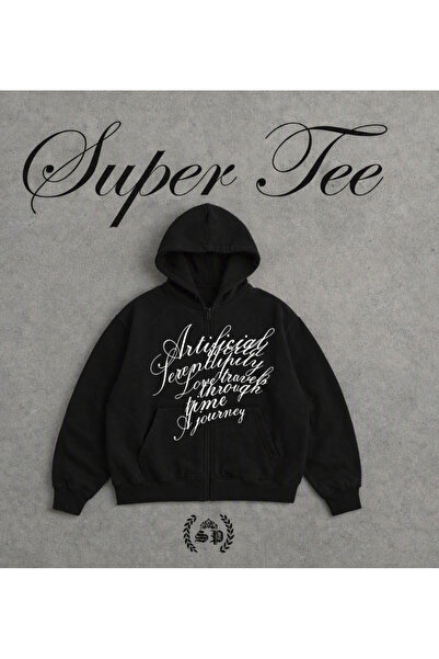 StartMore Zip-up SweatShirt Hırka baskılı hoodie Uzun kollu kapşonlu fermuarl...