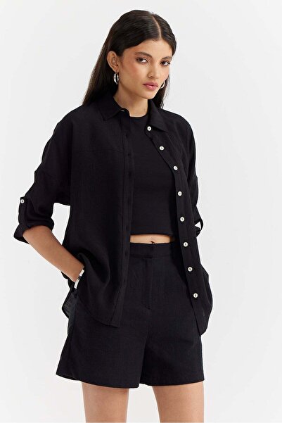 PAULMARK Women's Fine Stitching Detail Shirt