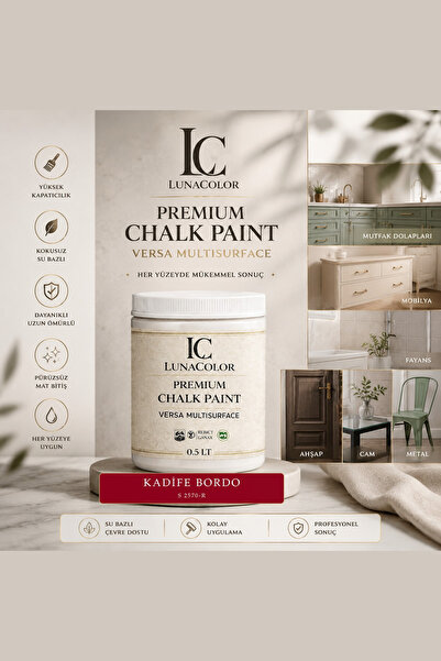 Premium Chalk Paint Versa Multisurface 0,5 L Kadife Bordo