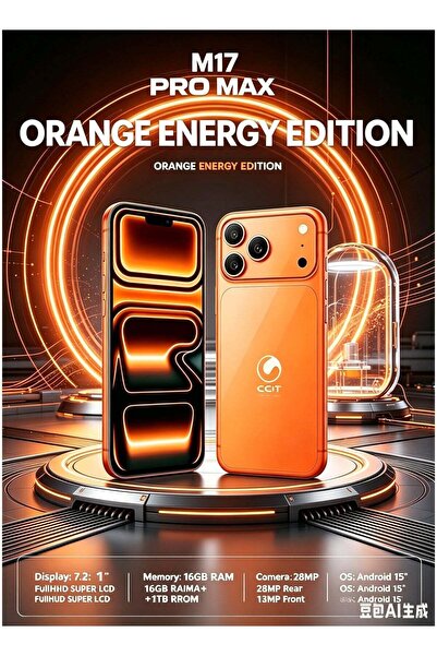 CCIT New M17 Pro Max Smartphone - 7.2" Display, 16GB RAM + 1TB ROM, 6000mAh B...