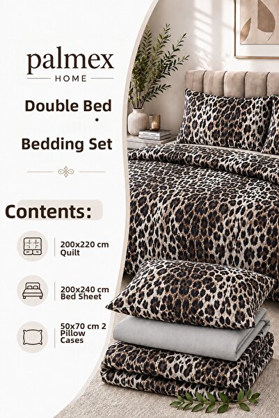 Palmex Home Double Size Winterfell Cotton Bedding Set (Duvet Cover - Sheet - ...