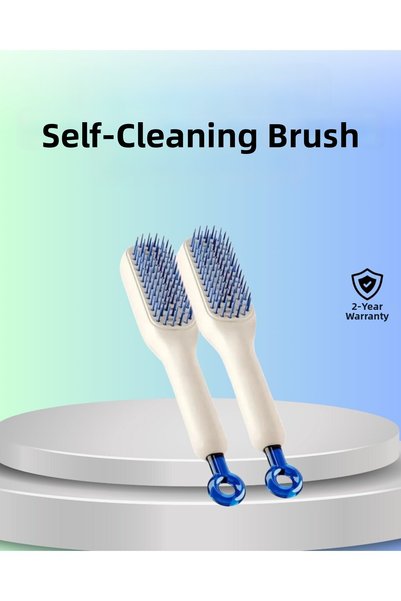 Generic Brand Self-Cleaning Ergonomic Hair Comb – Abs Body with Silicone Teet...