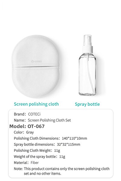 COTECi Washable Non-Scratch Tissue Microfiber Screen Cleaning Set |   Portabl...