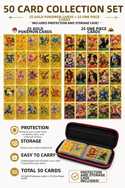 CANTEX TECH Cantexvtech Pokemonn and One Piece Playing Card Special Series 25...