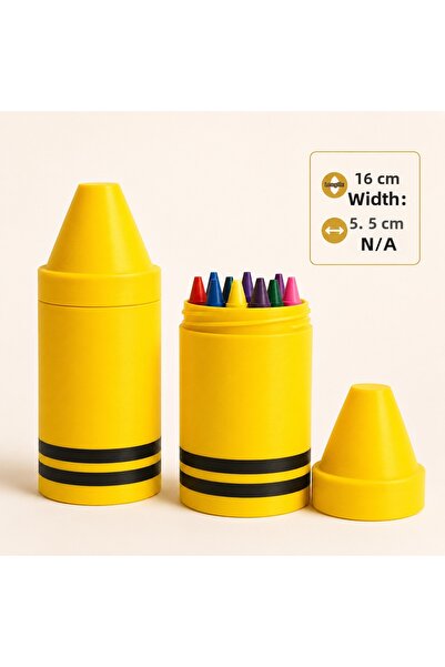 Lunera Accessories Pencil Case with Crayon Design – Desktop Pen Holder with 3...