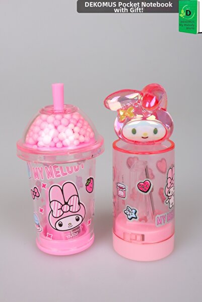 MY MELODY X Dekomus Licensed My Mug Single Blade Pencil Sharpener Set with Be...