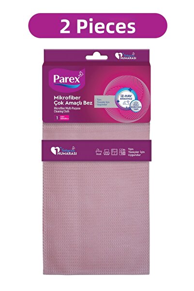 Parex Microfiber Multi-Purpose Cloth Pink Double Pack