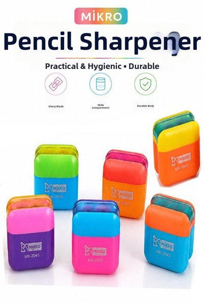 Artlantis Pencil Sharpener 6 Pieces Micro Mk-2045 Double Blade Pencil Opener ...