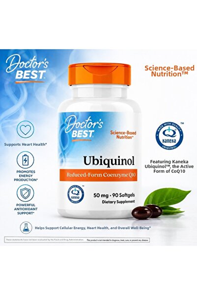 Doctor's Best يوبيكوينول مع كينيكا كوزينزيم كيو 10، 50 ملغ، 90 كبسولة هلامية
