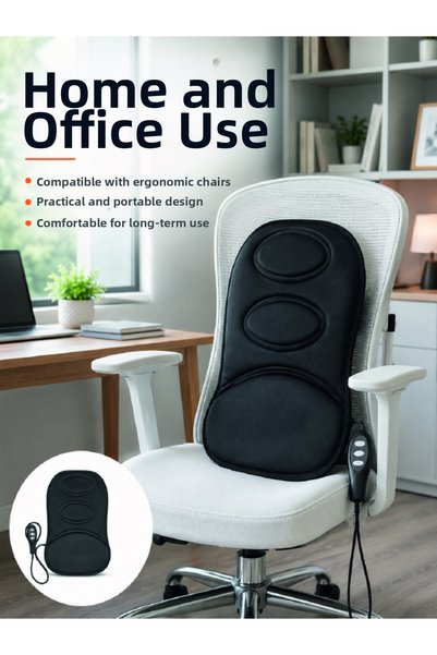 Generic Brand Heated Vibrating Seat Massage Pad with Massage Cushion Mode for...
