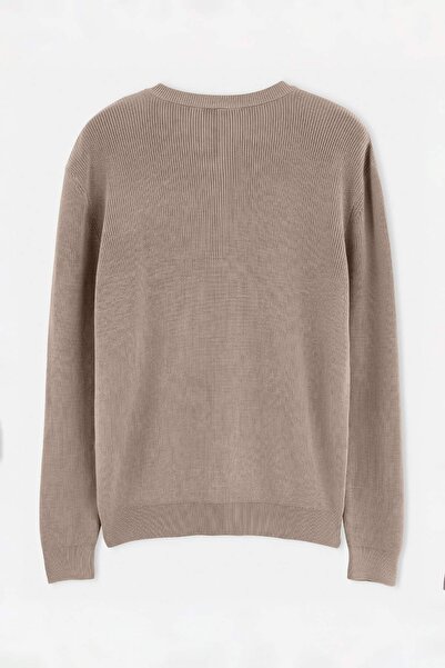 Trendyol Kollektion Nerzfarbener Strickpullover mit regulärem/normalen Schnit...