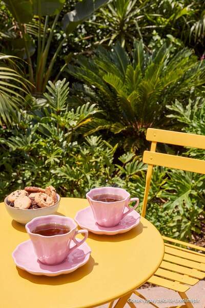 TRENDYOLMİLLA HOME 2-Piece Flower Shaped Tea Cup Set 150 Cc Tphaw27Cfn00001