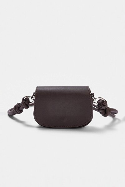 TRENDYOL SHOES Dark Brown Women's Mini Shoulder Bag Takaw27Oc00074