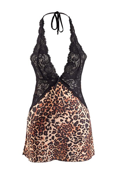 Trendyol Collection Black Satin Plain Babydoll Thmaw27Ll00032