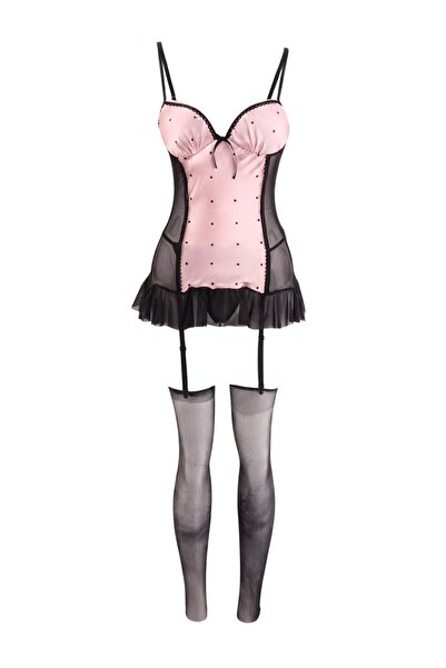 Trendyol Collection Pink Satin Plain Babydoll Thmaw27Ll00027