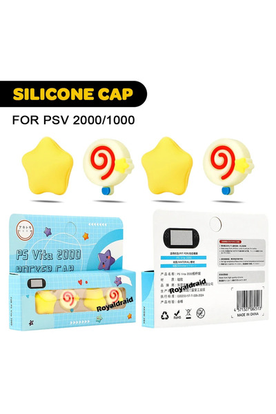 Choice Star Lollipop 4PCS/Set Star Lollipop Silicone Soft Thumb Stick Grip Ca...