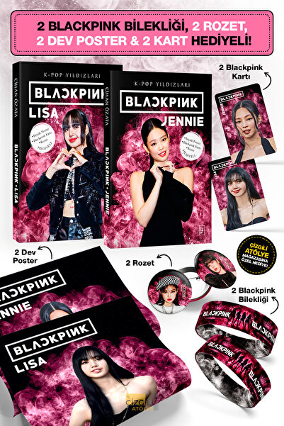 Parodi Yayınları Blackpink Lisa ve Jennie K-pop Biyografi Kitabı - Maske, Dev...