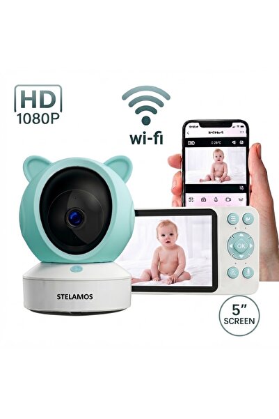 STELAMOS Monitor Bebe Camera Audio Video 2-in-1/ Baby Monitor WiFi STELAMOS, ...