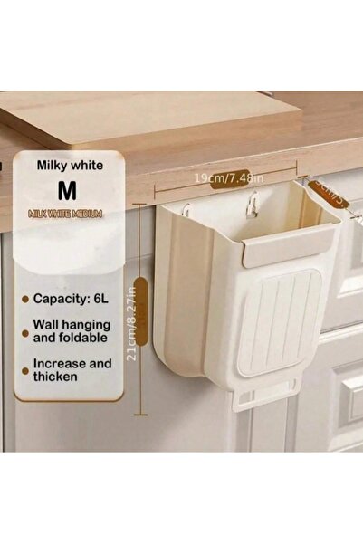 Choice naibai-6L 6L/11L Foldable Hanging Trash Can, Kitchen Cabinet Door Hang...