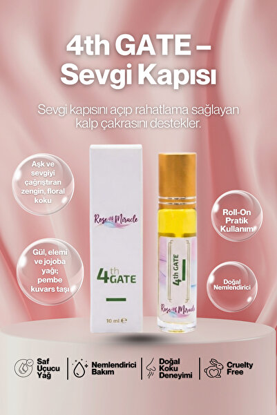 Rose Miracle 4th Gate Sevgi Kapısı Aromaterapi Yağı 10ml (SEVGİ KARŞIMI)