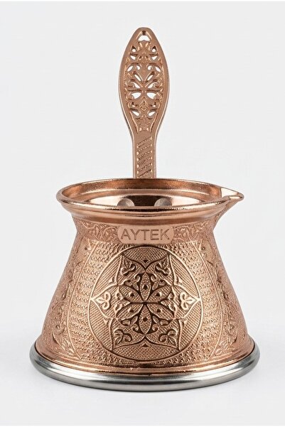 Mijja 150 ml 2-3 Person Engraved Chubby Cast Steel Coffee Pot Induction Cooke...