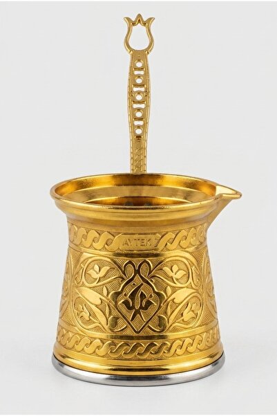 Mijja 490 ml Traditional Embossed Cast Steel Induction Compatible Turkish Cof...