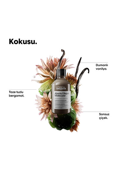 L'oreal Professionnel Serie Expert Absolut Repair Molecular Tüm Yıpranmış Saçlar Için Arındırıcı Şam