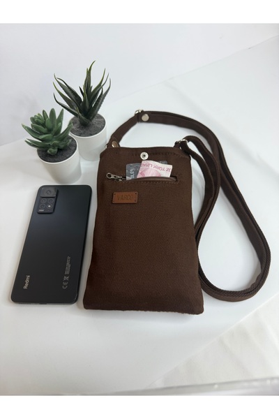 AKSESUARSEPETİ Handmade Pocket, Adjustable Strap, Phone Bag