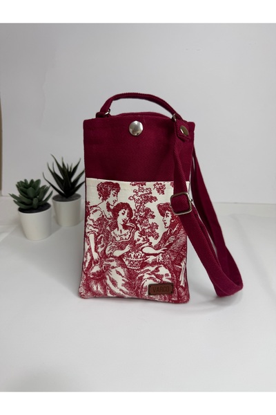 AKSESUARSEPETİ Handmade, pocketed, french country patterned, adjustable strap...
