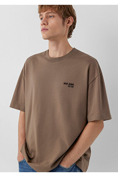 Mavi Jeans Brown T-Shirt Oversize / Wide Cut 0613676-70389