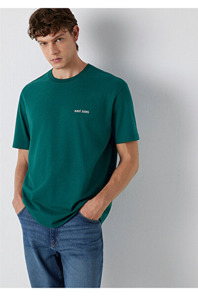 Mavi Jeans Printed Green T-Shirt Loose Fit / Relaxed Fit 0613551-90781