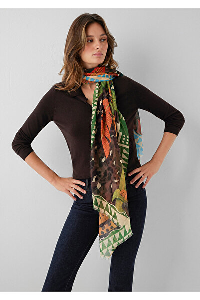 Mavi Tiger Patterned Shawl 1913993-29871