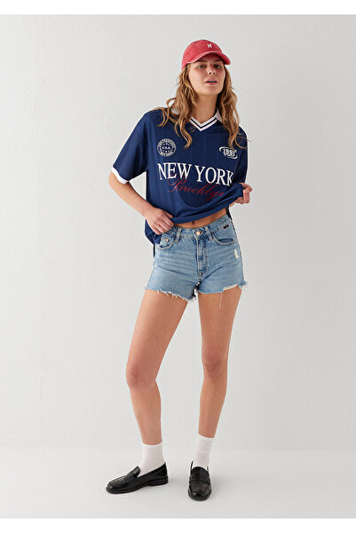 Mavi New York Baskılı Lacivert Forma Oversize / Geniş Kesim 1614372-86676