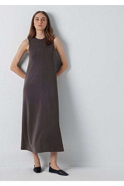 Mavi (Tencel TM) Modal Karışımlı Kahverengi Elbise 1310902-71603