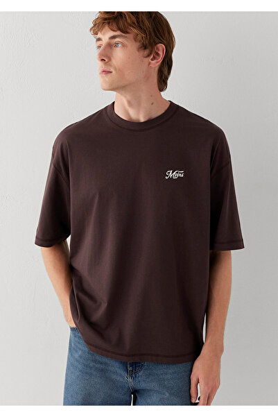 Mavi Mvjns Printed Brown T-Shirt Oversize / Wide Cut 0613667-88083