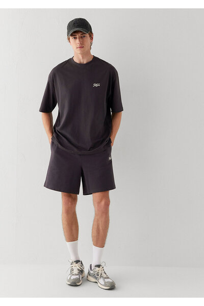 Mavi Mvjns Printed Anthracite T-Shirt Oversize / Wide Cut 0613667-70087