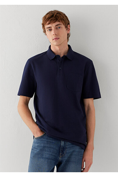 Mavi Navy Blue Polo T-Shirt with Pockets Regular Fit / Normal Cut 0613465-70497