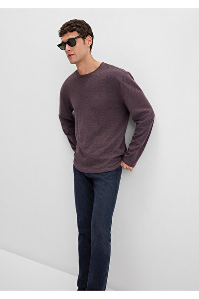 Mavi Ανδρικό μακρυμάνικο μπλουζάκι Loose Fit Claret Red M0613040-70434