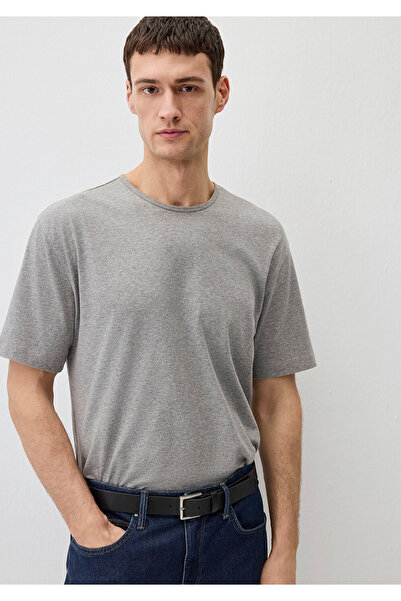Mavi Gri Basic Tişört Loose Fit / Bol Rahat Kesim 0612614-80018