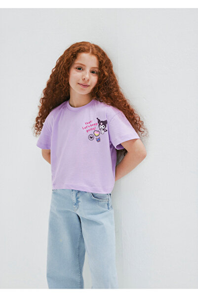 Mavi Kuromi Printed Purple T-Shirt Loose Fit / Comfortable Loose Cut 7610414-...