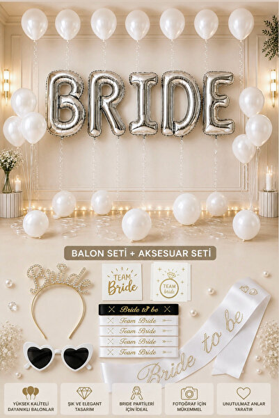 Miels Concept Bride To Be Set Bekarlığa Veda Partisi Malzemeleri Gelin Tacı K...