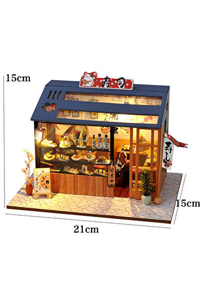 Choice TD35 no cover Casa Diy Wooden Miniature Doll House Small House Kit 3D ...